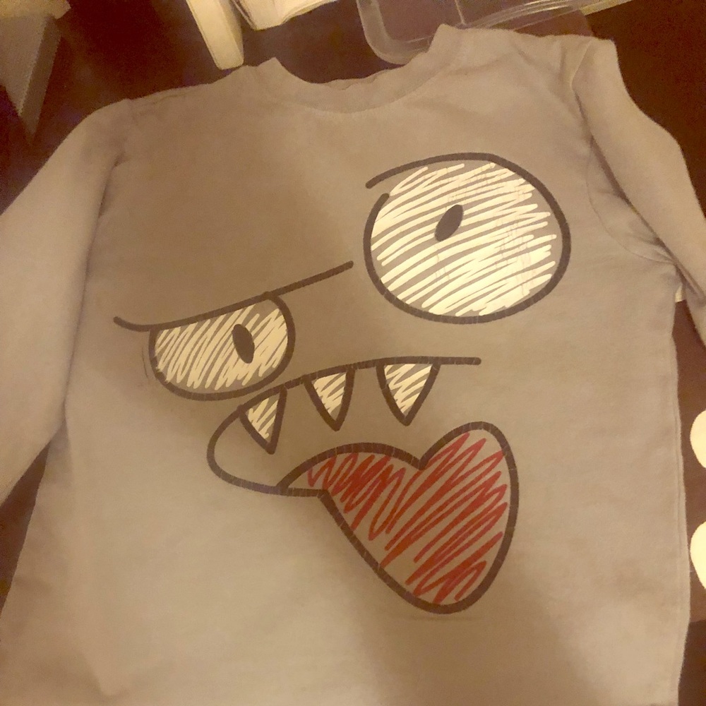 Scary monster face shirt size 5/6